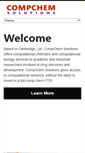 Mobile Screenshot of compchemsol.co.uk